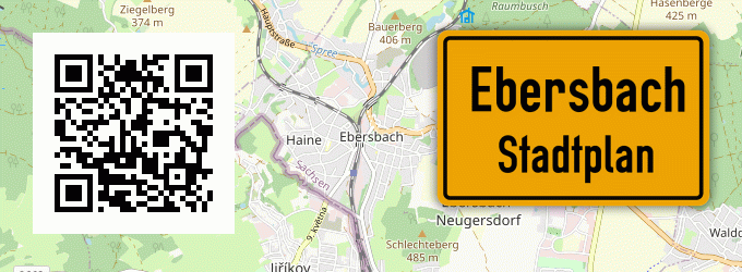 Stadtplan Ebersbach, Kreis Illertissen
