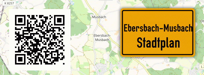 Stadtplan Ebersbach-Musbach
