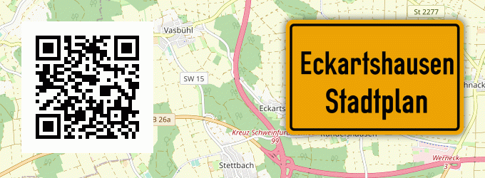 Stadtplan Eckartshausen, Hessen