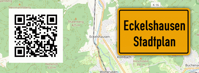 Stadtplan Eckelshausen, Hessen