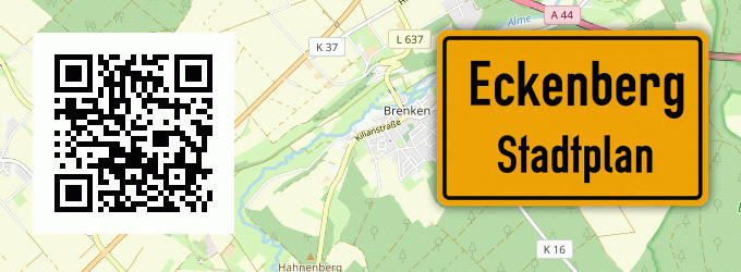 Stadtplan Eckenberg, Mittelfranken