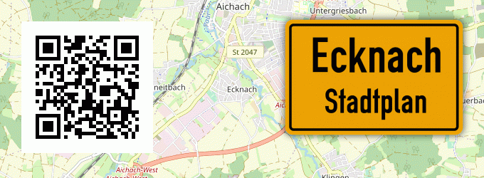Stadtplan Ecknach