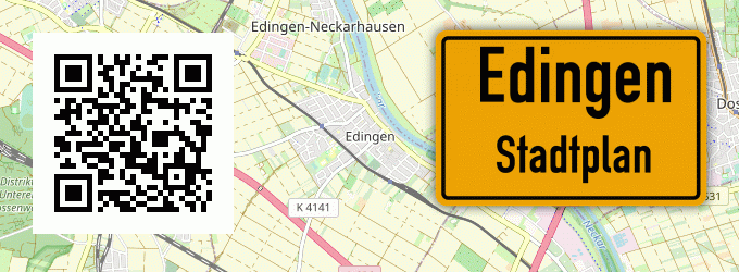 Stadtplan Edingen