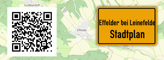 Stadtplan Effelder bei Leinefelde