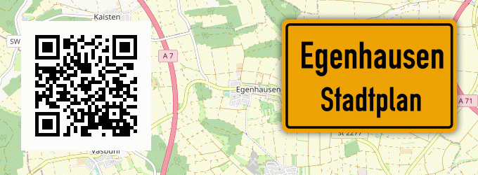 Stadtplan Egenhausen, Mittelfranken