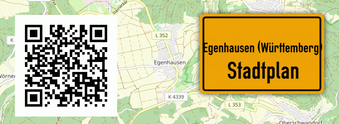 Stadtplan Egenhausen (Württemberg)