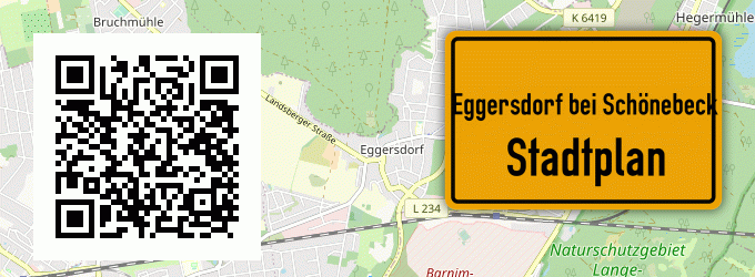 Stadtplan Eggersdorf bei Schönebeck