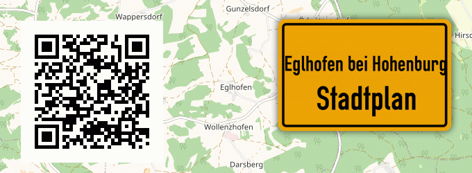 Stadtplan Eglhofen bei Hohenburg