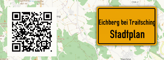 Stadtplan Eichberg bei Traitsching