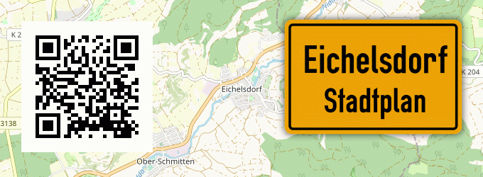 Stadtplan Eichelsdorf, Hessen