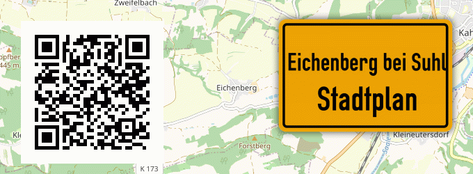 Stadtplan Eichenberg bei Suhl