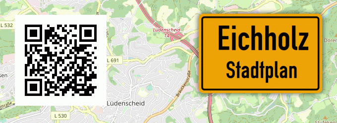 Stadtplan Eichholz, Niederlausitz