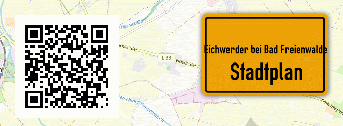 Stadtplan Eichwerder bei Bad Freienwalde