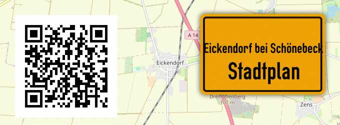 Stadtplan Eickendorf bei Schönebeck