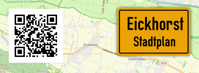 Stadtplan Eickhorst, Kreis Minden, Westfalen
