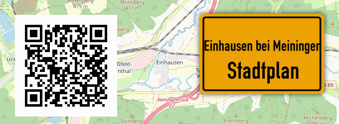Stadtplan Einhausen bei Meiningen