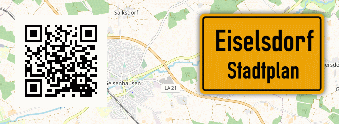 Stadtplan Eiselsdorf, Niederbayern