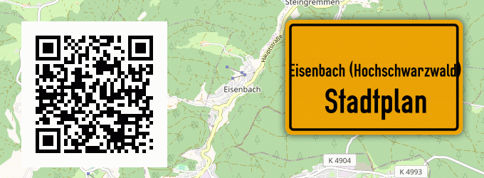 Stadtplan Eisenbach (Hochschwarzwald)