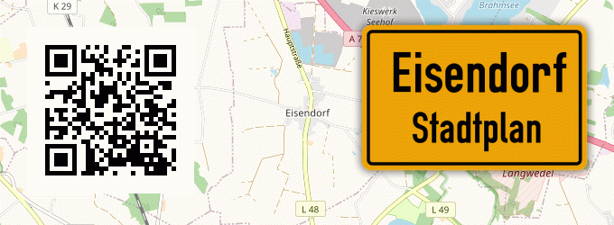 Stadtplan Eisendorf, Holstein