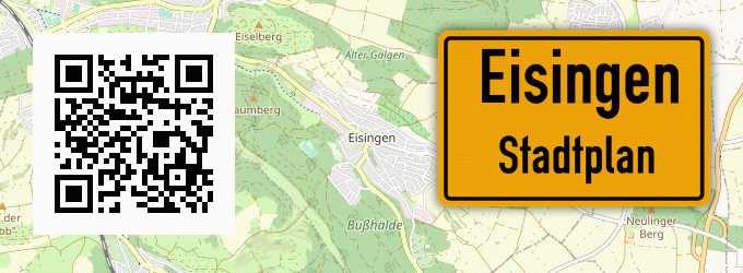 Stadtplan Eisingen, Kreis Würzburg