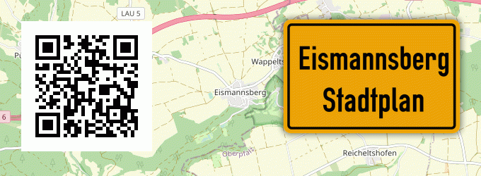 Stadtplan Eismannsberg, Mittelfranken