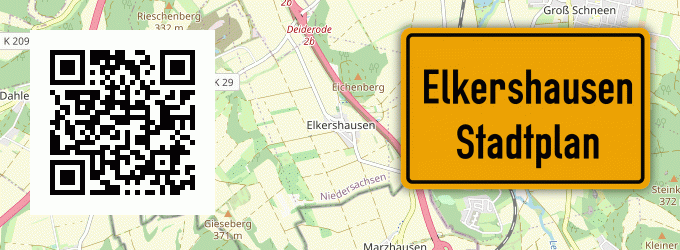 Stadtplan Elkershausen