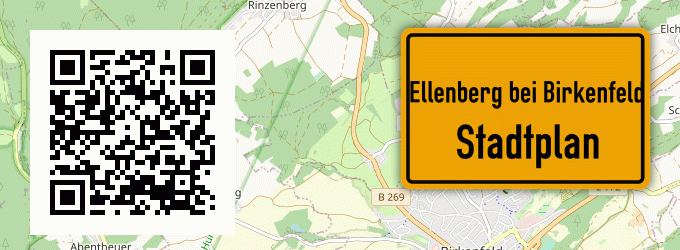 Stadtplan Ellenberg bei Birkenfeld