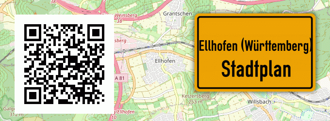 Stadtplan Ellhofen (Württemberg)