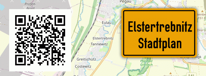 Stadtplan Elstertrebnitz