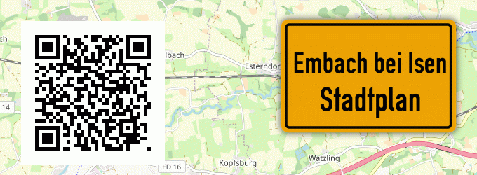 Stadtplan Embach bei Isen