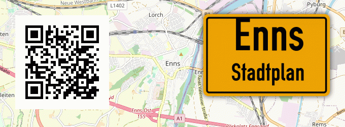 Stadtplan Enns