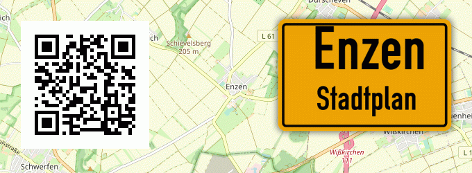 Stadtplan Enzen, Kreis Euskirchen