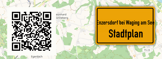 Stadtplan Enzersdorf bei Waging am See