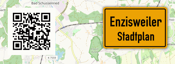Stadtplan Enzisweiler