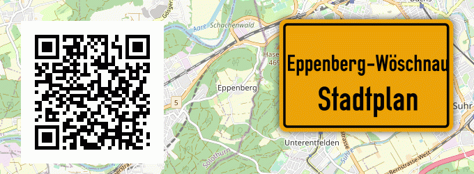 Stadtplan Eppenberg-Wöschnau