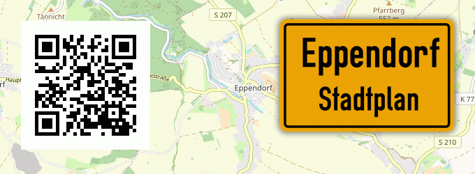 Stadtplan Eppendorf, Sachsen