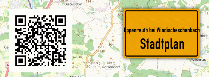 Stadtplan Eppenreuth bei Windischeschenbach