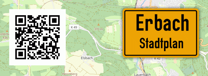 Stadtplan Erbach, Rheingau