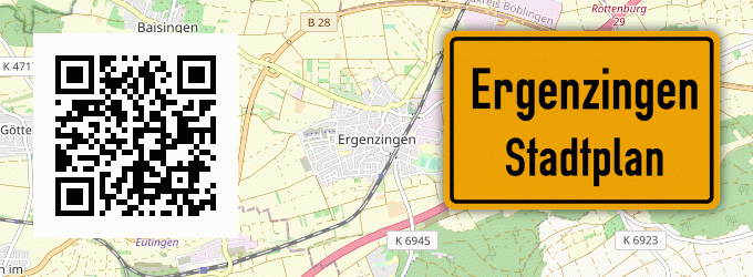 Stadtplan Ergenzingen