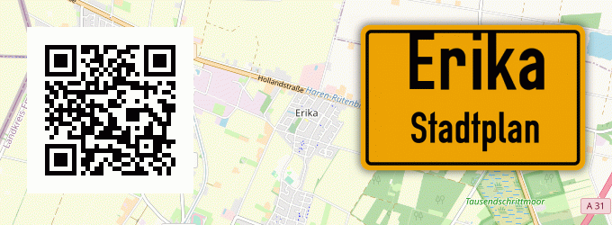 Stadtplan Erika, Ems