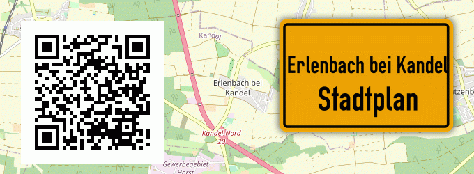 Stadtplan Erlenbach bei Kandel