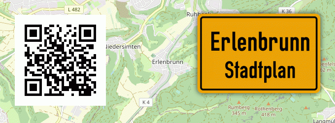 Stadtplan Erlenbrunn