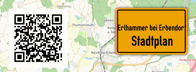 Stadtplan Erlhammer bei Erbendorf