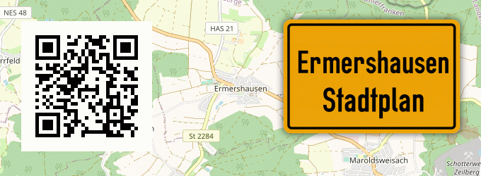 Stadtplan Ermershausen