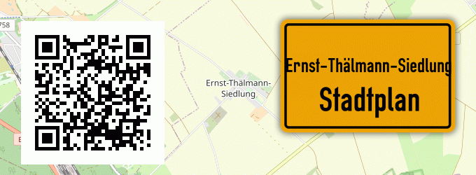 Stadtplan Ernst-Thälmann-Siedlung