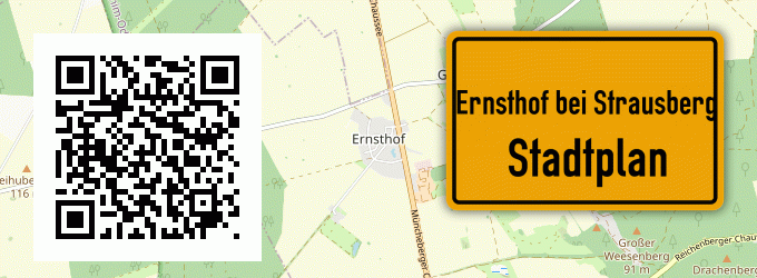 Stadtplan Ernsthof bei Strausberg