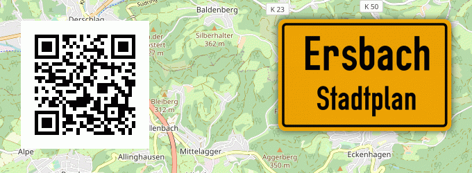 Stadtplan Ersbach