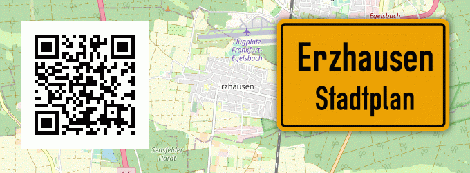 Stadtplan Erzhausen, Hessen