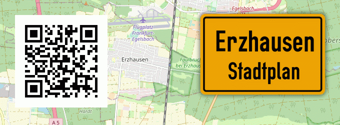 Stadtplan Erzhausen, Kreis Gandersheim