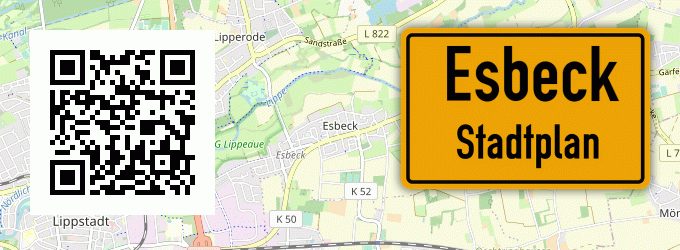 Stadtplan Esbeck, Westfalen
